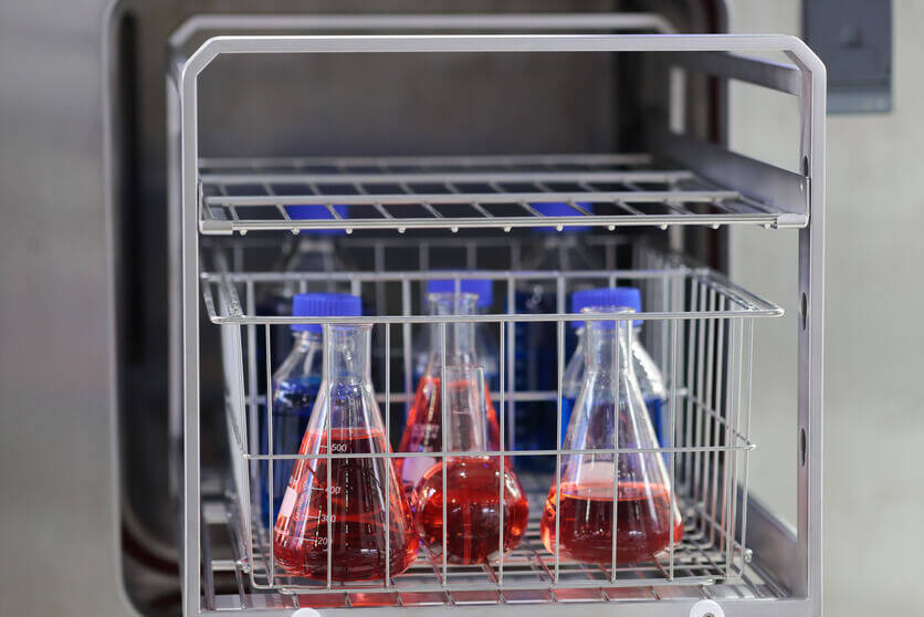 Modern medical steam sterilizer for hospitals. Selective focus.